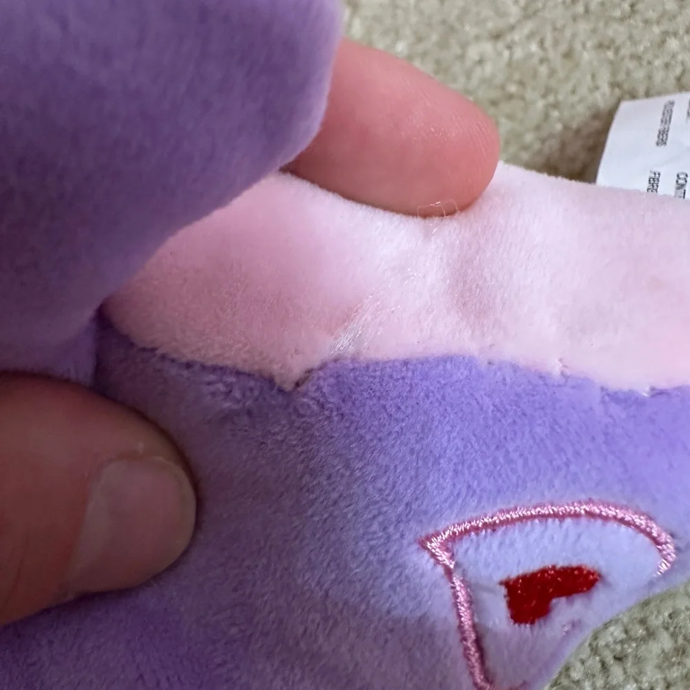 Fuzzy Friends Squeeze & Squish Unicorn Whale NARWHAL Plush Purple and Pink 8